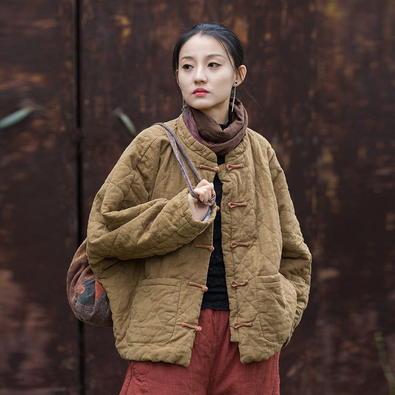 Artistic Personality Wandering Style Women's Cotton Padded Clothing