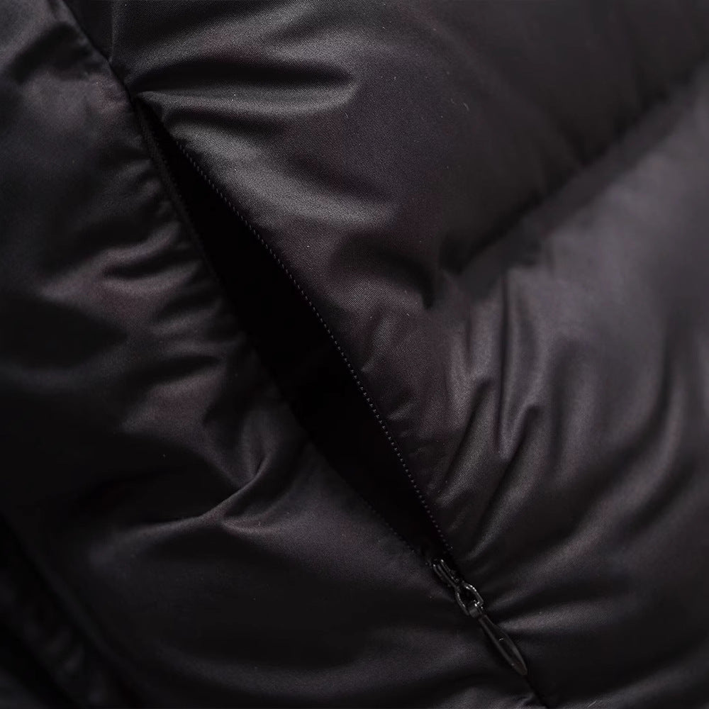 Simple Hooded Long Sleeve Zipper Pocket Protective Jacket Coat For Women