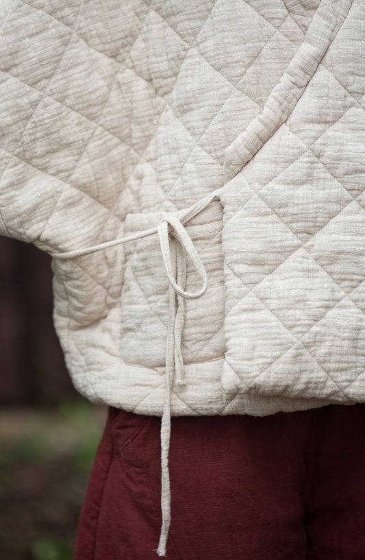 Rhombus Women's Short Cotton-padded Coat