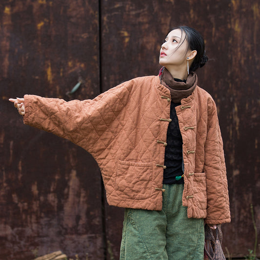 Artistic Personality Wandering Style Women's Cotton Padded Clothing