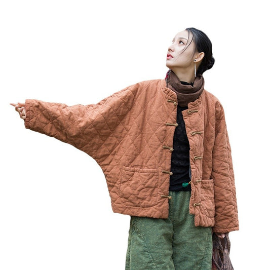 Artistic Personality Wandering Style Women's Cotton Padded Clothing